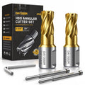 DAYDOOR 9/16'' HSS Annular Cutter, TiN Coated, 1-3/16'' Cutting Depth, 2pcs