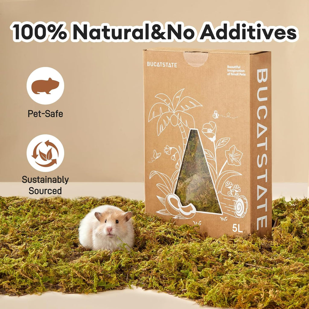 5L Hamster Bedding, Natural Forest Moss Odor Control
