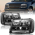 TUSDAR For 2002-2009 Chevy Trailblazer Headlight Assembly OEM Pair Set
