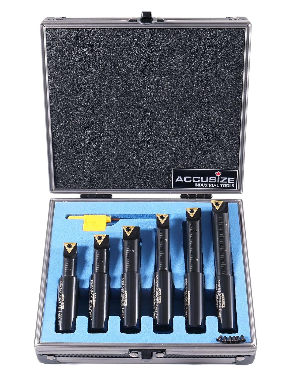 Accusize Industrial Tools Round Shank Indexable Boring Bar, 5/8 in