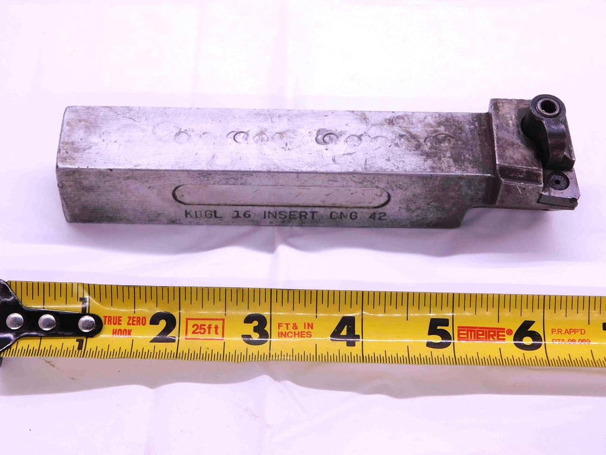 KENNAMETAL KDGL-16 Lathe Turning Tool Holder 1" Shank CNG-42 Inserts 6" OAL 1.0 - JJ2436CR5