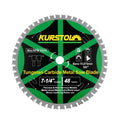 Metal Circular Saw Blade - 7-1/4" TCT Cutting Blade 48T Tungsten Carbide Tipped Blade Arbor 15.87mm for Steel, Iron, Nickel, Titanium, Ferrous Metals, Steel Pipe