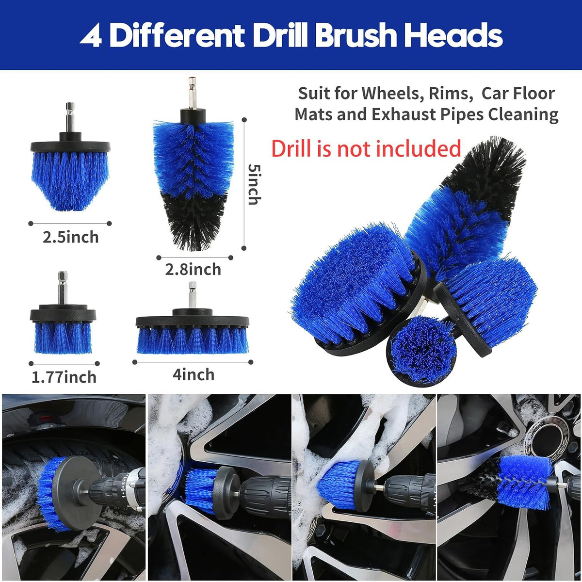 42Pcs Car Detailing Kit, Car Detailing Brush Set, Car Wash Cleaning Kit, Car Detailing Brushes, Professional Car Care