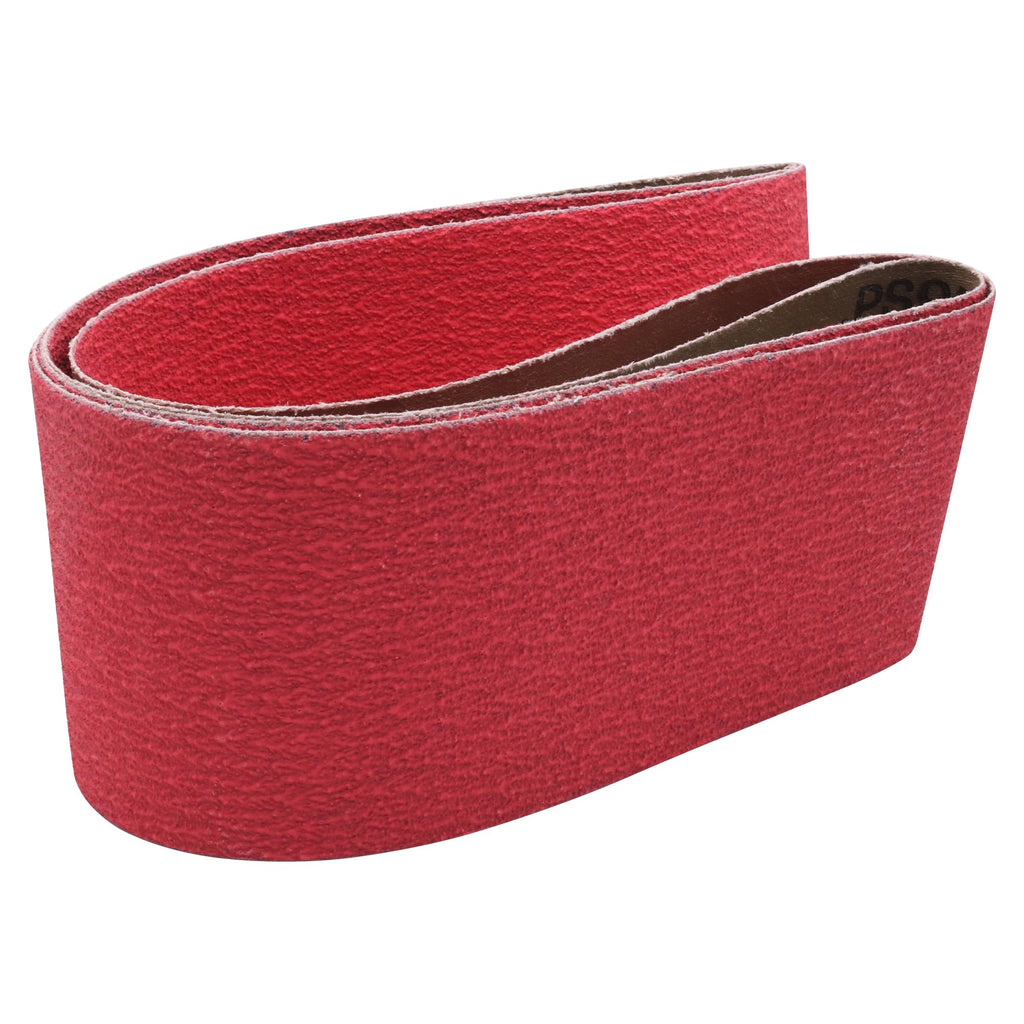 4x36 Ceramic 80 Grit Sanding Belts for Belt Sander, 2 Pack