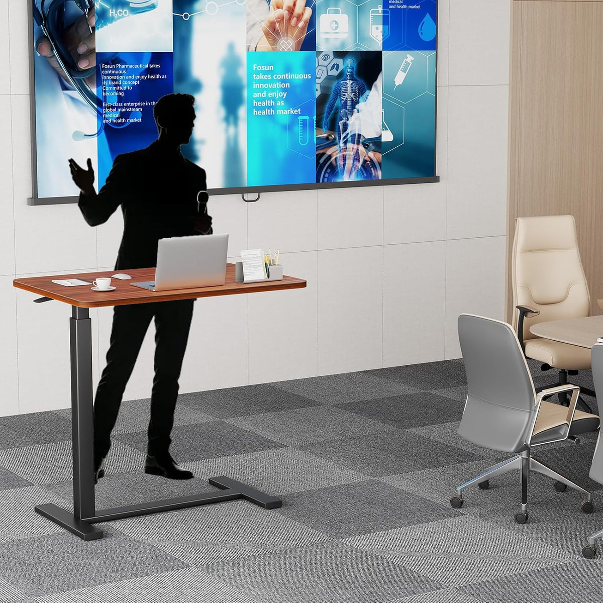 Overbed Table, Bedside Table, Mobile Standing Desk for Apartment