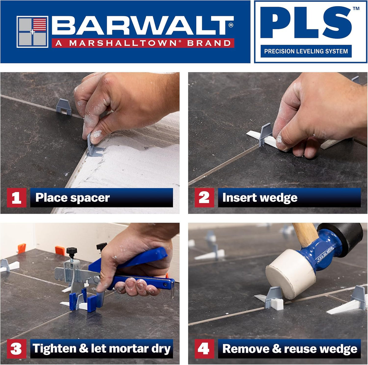 PLS Tile Leveling Wedges, Tile Leveling System