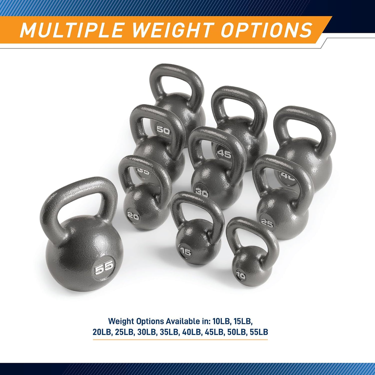 Hammertone Kettle Bells - 10 to 55 lbs. HKB Workout Weights