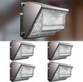 Lightdot 4 Pack 200W LED Wall Pack Lights, Wall Mount Outdoor Exterior Lighting, 100-277V, 30000LM Dusk-to-Dawn, IP65 ETL, 60ft Coverage Area, Parking Lots, Building Exteriors, Backyard/Factory