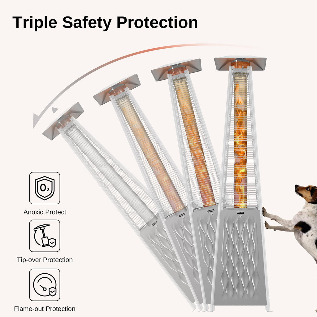 Pyramid Patio Heater, 48,000 BTU Outdoor