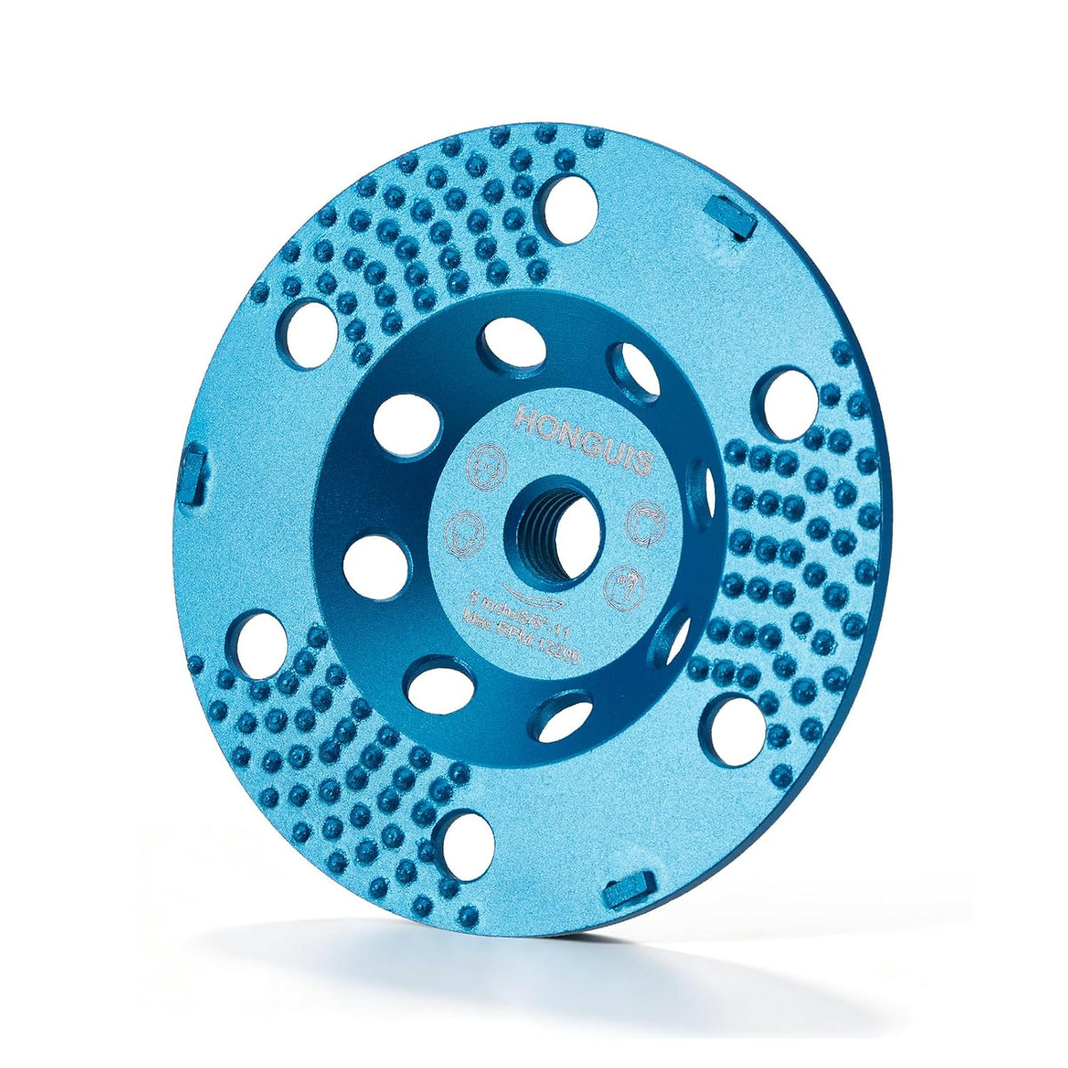 5" PCD Vacuum Brazed Cluster‑Dot Diamond Cup Wheel for Concrete