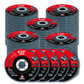 GritElite 60 Pack Flap Discs 120 Grit, 4 1/2" x 7/8" for Angle Grinder,Type 29 Zirconia Grinding Wheel for Metal,Wood,Stainless Steel, Sheet Metal