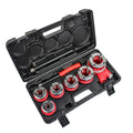 TEXALAN(R) Ratchet Pipe Threader Kit Ratcheting Pipe Threading Tool Set w/ 6 Dies 1/4", 3/8", 1/2", 3/4", 1", 11/4"