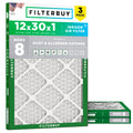 12x30x1 Air Filter MERV 8 Dust & Allergy Defense (3-Pack)