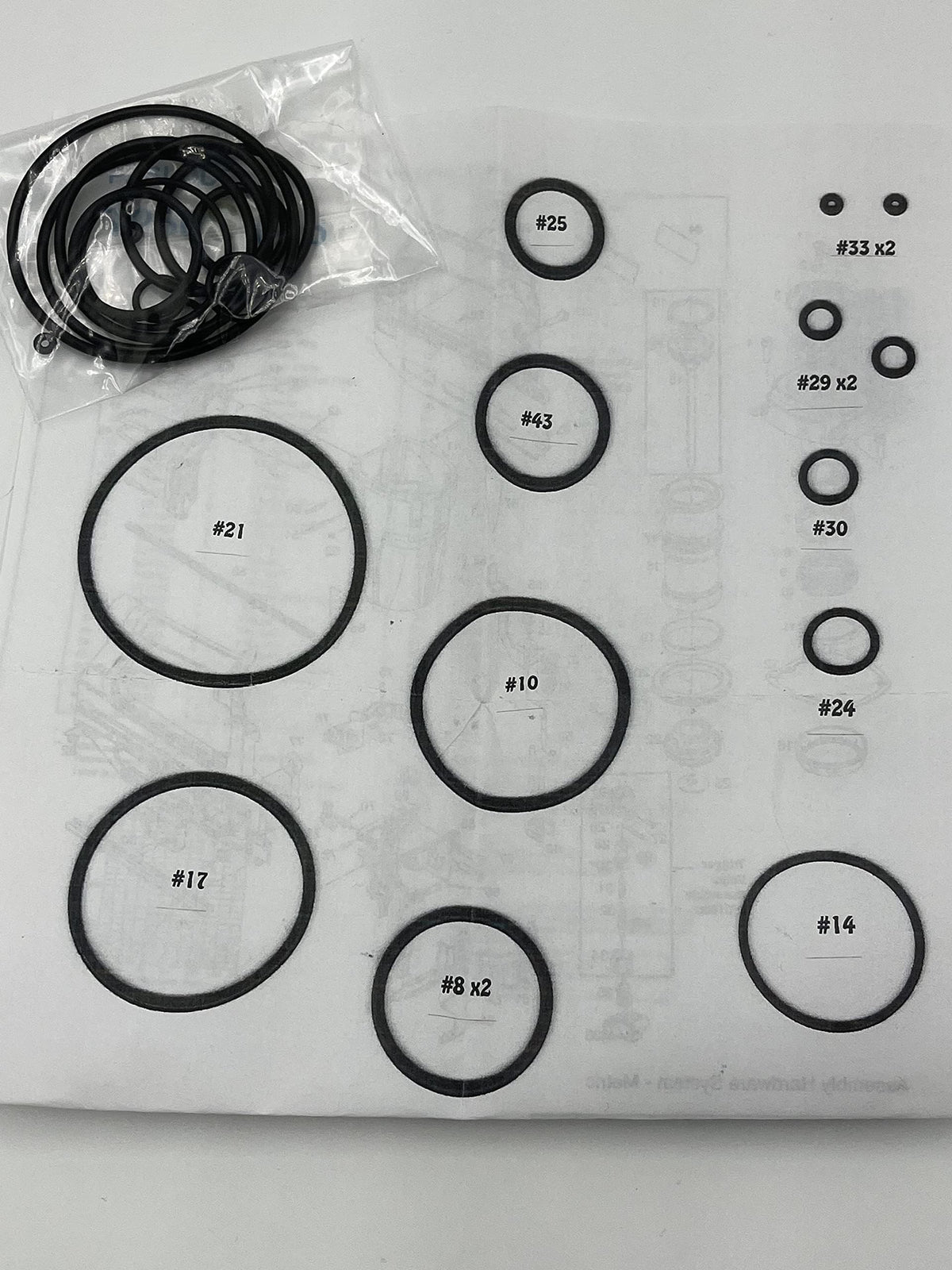 O-Ring Depot Fits Paslode Aftermarket PASLODE T250S-F16 O-Ring Kit