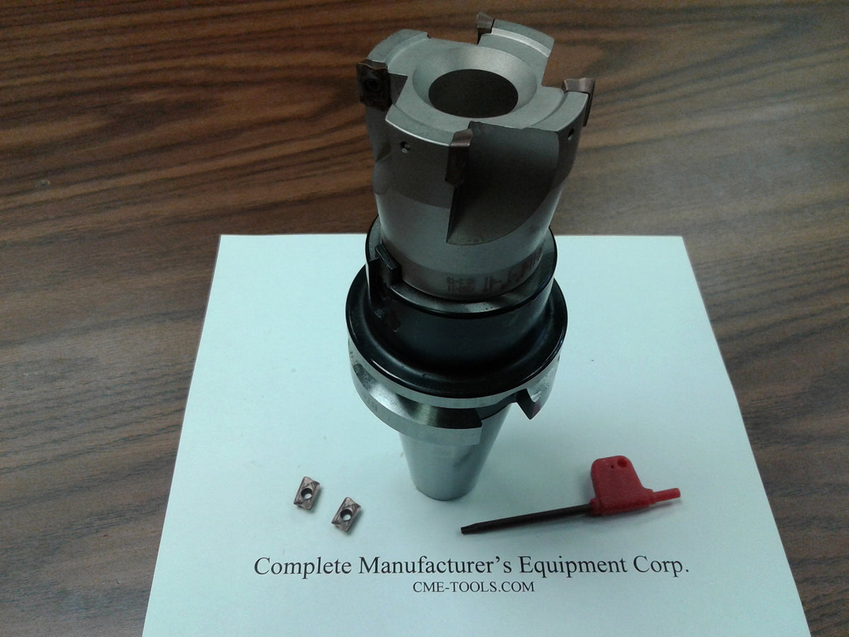 2" 90 Degree indexable face Mill, Shell Mill, BT40 Arbor, Sandvik #506-SDVK-2