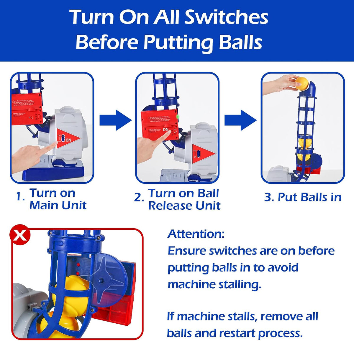 Kids Pitching Machine Toys, 2 in 1 RC Baseball Tennis Pitcher