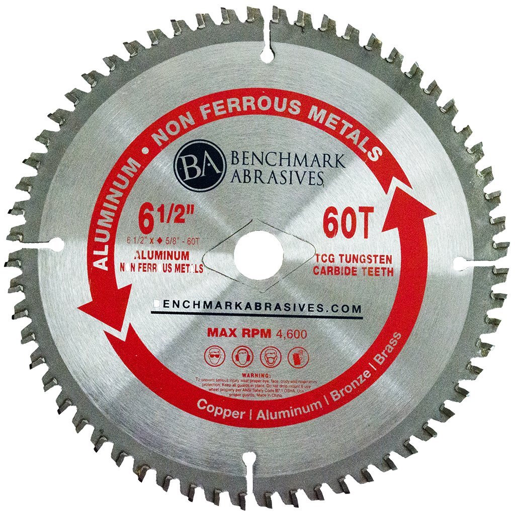Benchmark Abrasives 6 1/2" TCT Circular Saw Blade, 60 Teeth