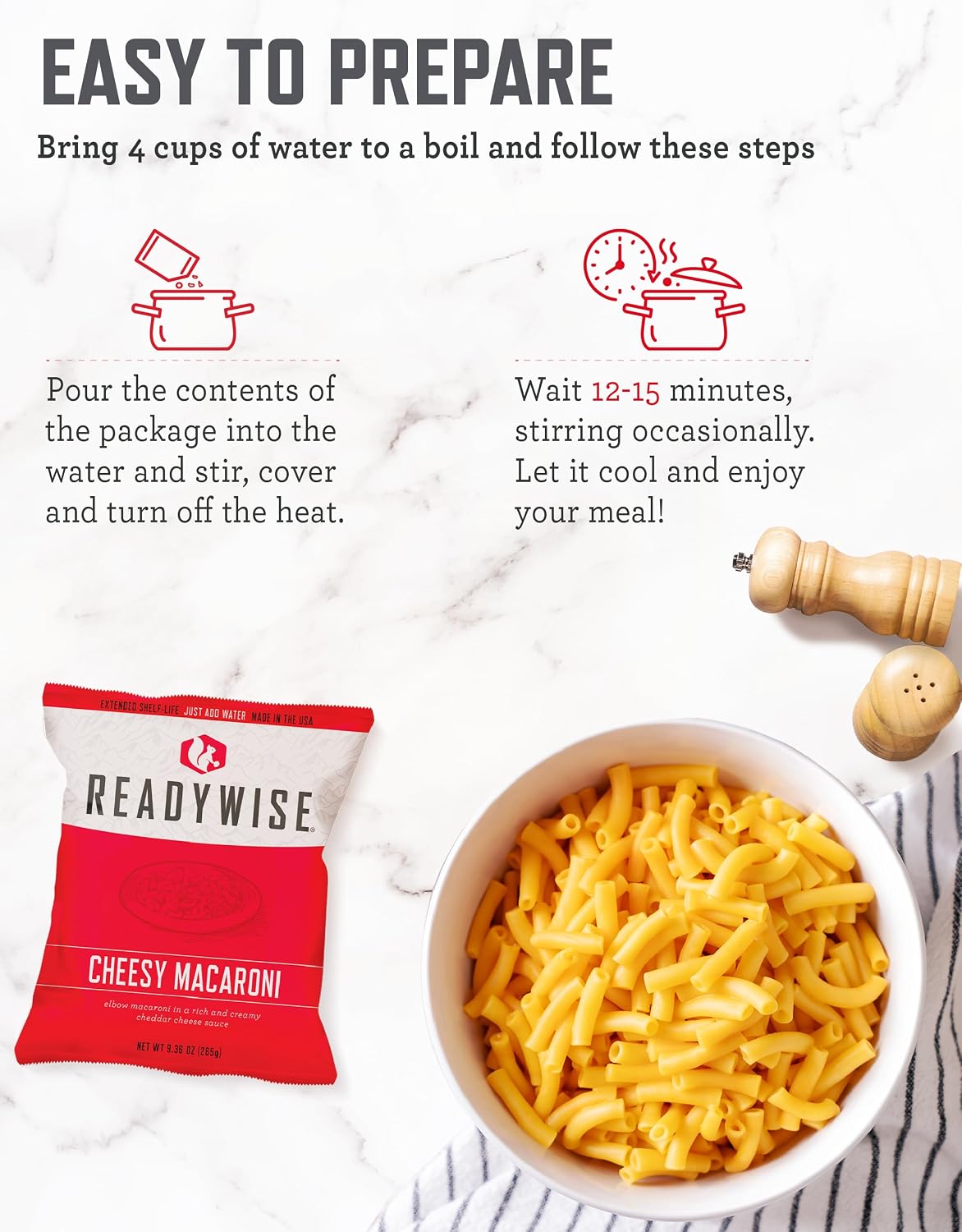 Emergency Food Supply - 132 Servings, Survival Bucket, Dehydrated & Freeze Dried Protein Meals, Camping Essentials