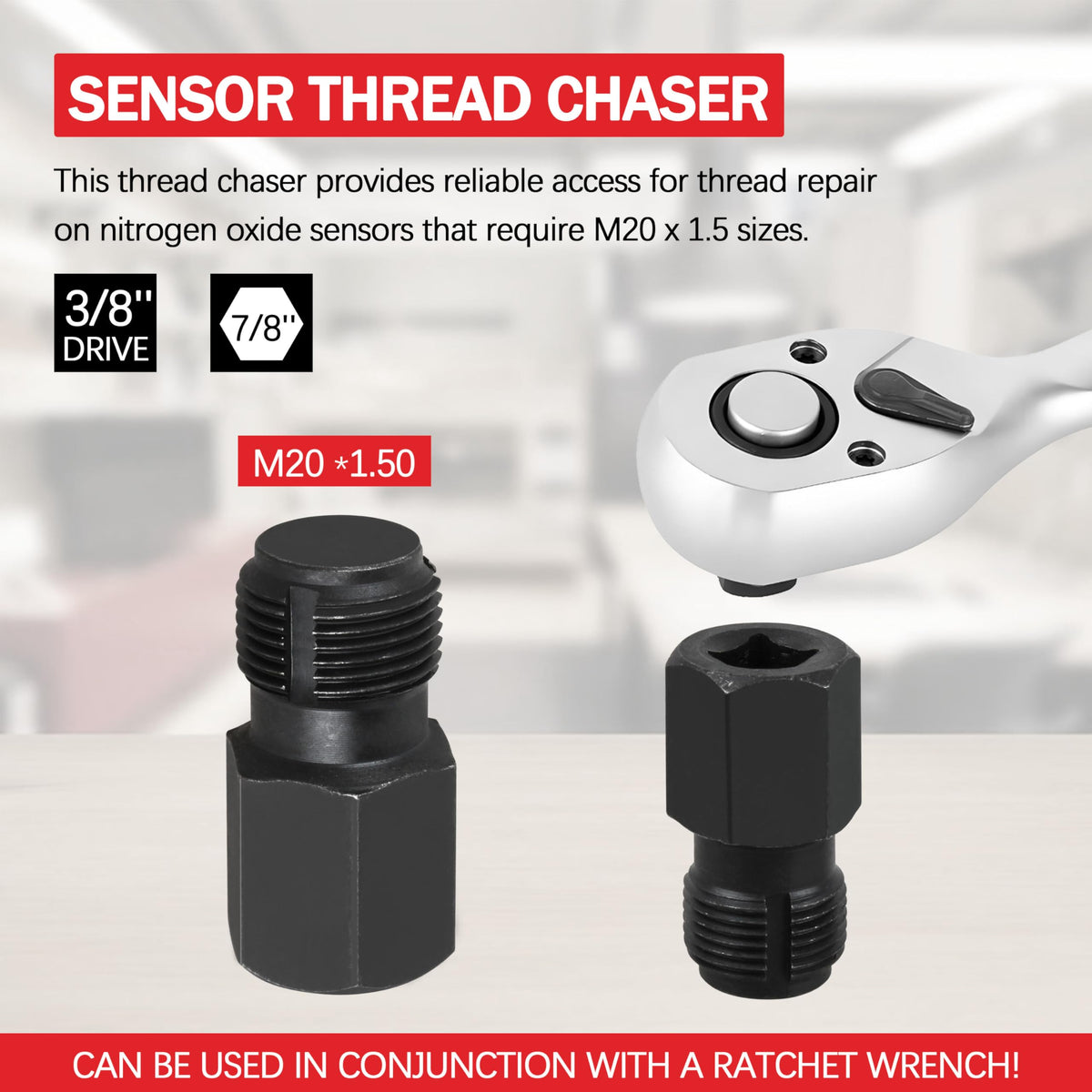 131763310 NOx Sensor Thread Chaser Tool M20 x 1.5