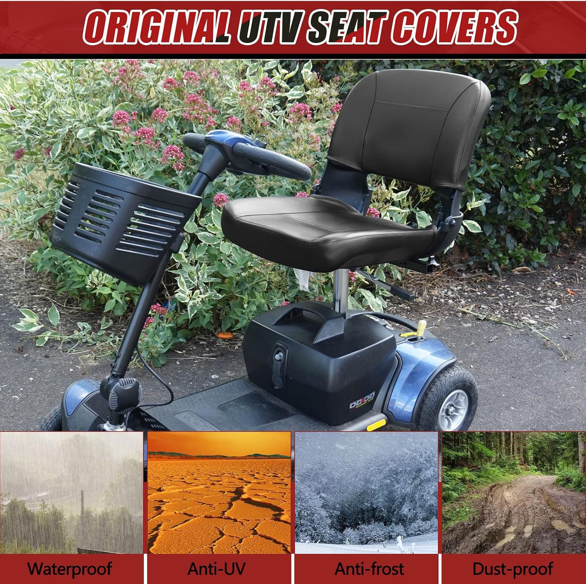 Mobility Scooter Seat Cover Replacement for Pride Go-Go Elite