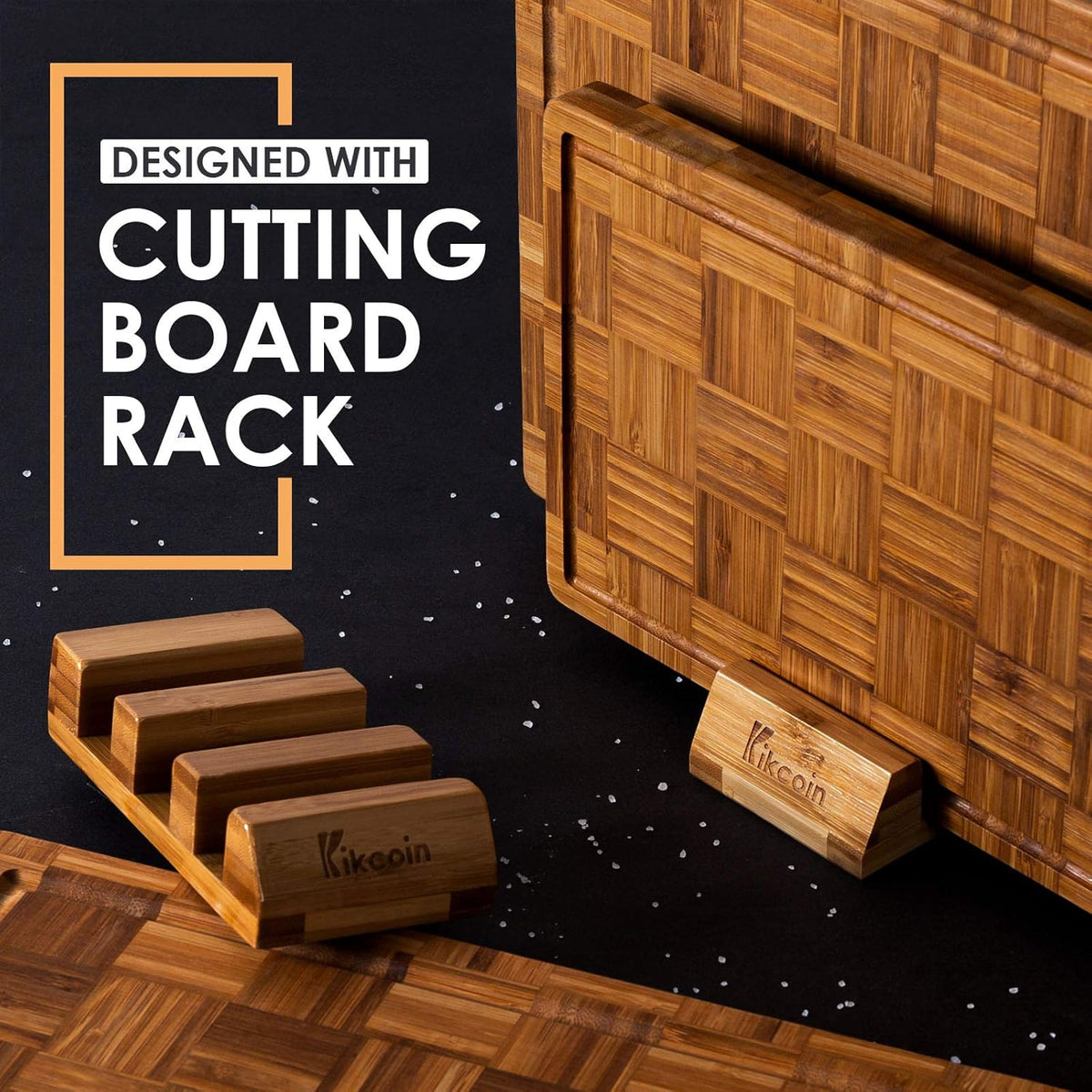 Extra Large Bamboo Cutting Boards, (Set of 3) Chopping Boards with Juice Groove Bamboo Wood Cutting Board Set Butcher