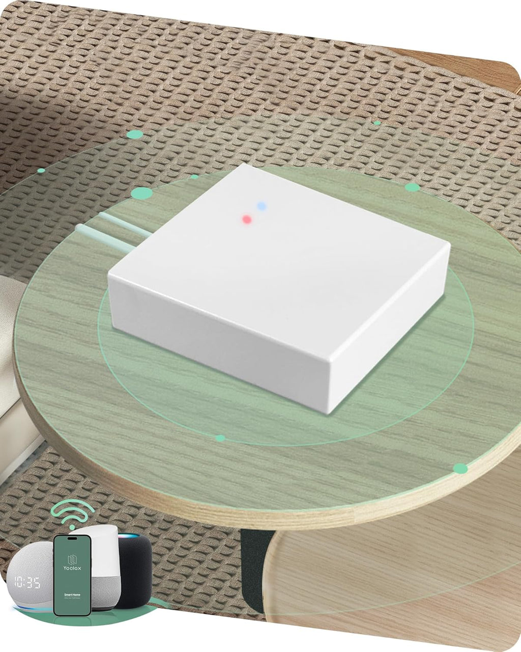 Zigbee Matter Smart Hub, Compatible with Alexa, Google Home | Voice Control, App Control, Connect with All Alexa