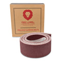Red Label Abrasives 2 X 72 Inch Flexible Aluminum Oxide Multipurpose Sanding Belts for Woodworking, Leather, Rubber, Plastic, & Light Metal Working - 60, 80, 120, 220, 320, 400 Grit 6 Pack Assortment