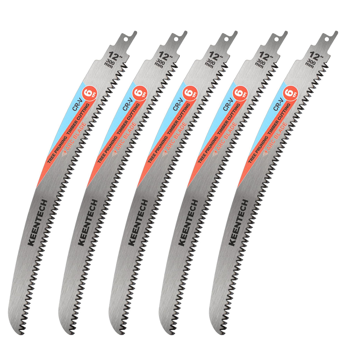 KEENTECH 12" Arc-Shaped Reciprocating Saw Blades, Fast Wood & Tree Pruning