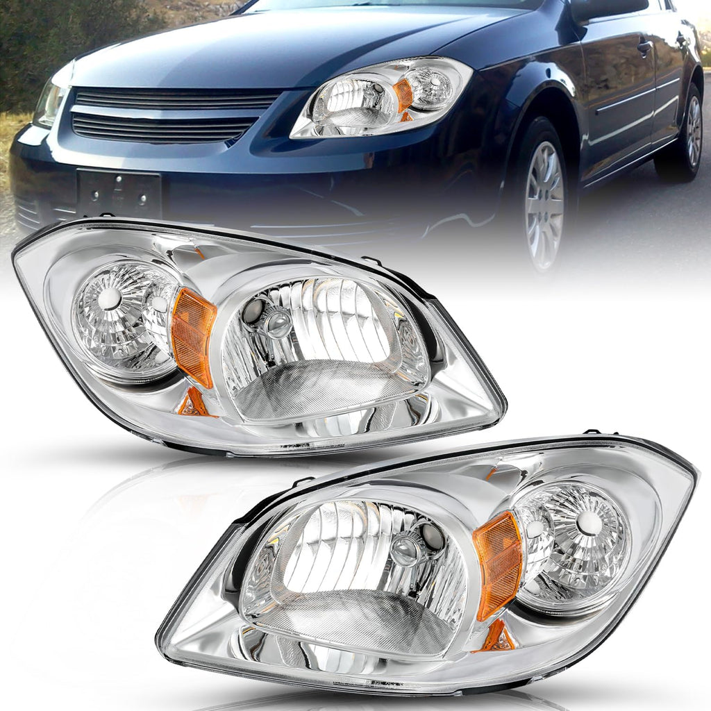 TUSDAR Headlight Assembly for 2005-2010 Chevy Cobalt 07-10 Pontiac G5