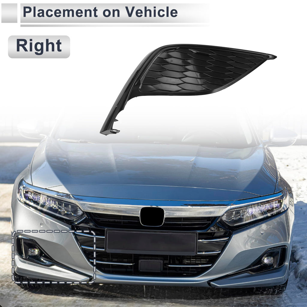 RATCHROLL Front Right Fog Light Grill for Toyota Camry 2021-2023