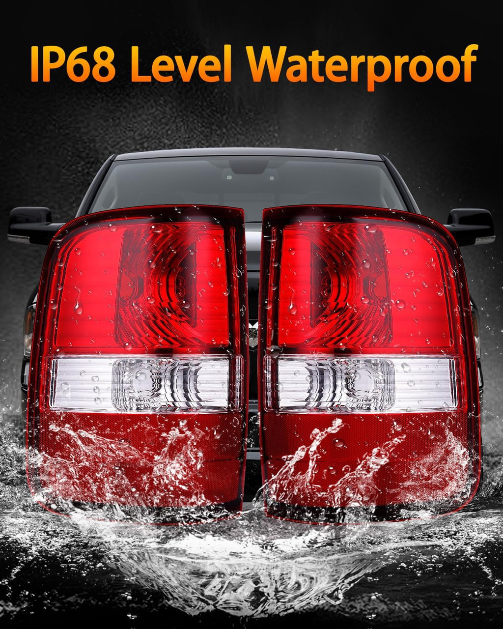 OKLPF Rear Brake Tail Lights Compatible With 2004-2008 Ford F150