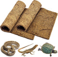 PIVBY 2 PCS Reptile Carpet, Natural Coco Coir Mat (19.6" x 11.7"), Coconut Fiber Substrate Pet Terrarium Liner for