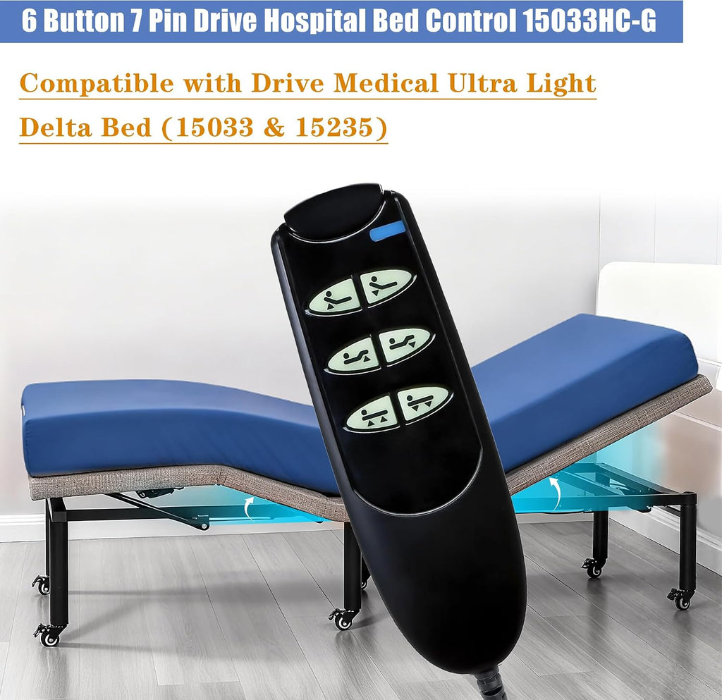 6 Button 7 Pin Remote Hand Control Handset for Electric Hospital Beds