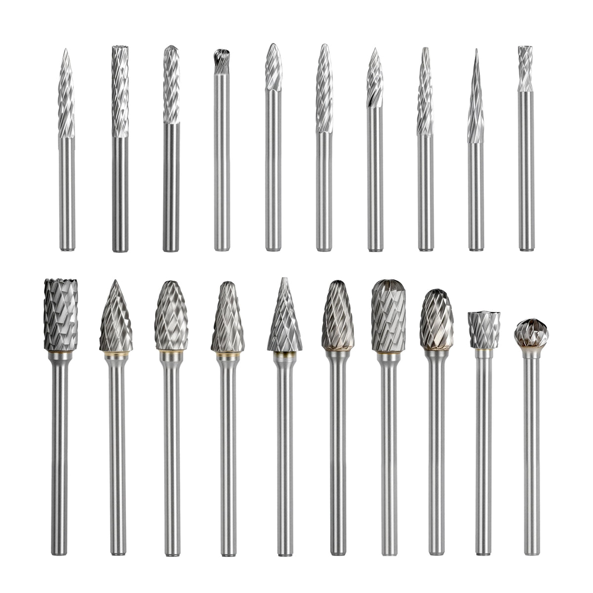 CSOOM 20 Pcs Carbide Burr Bit Set, 1/8 Inch Shank