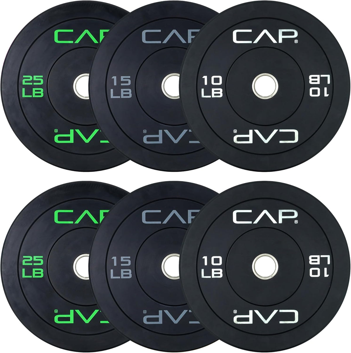 2-inch Olympic Bumper Plate Weight Set | 100-370 lbs | Multiple Colors | Storage Rack Optional