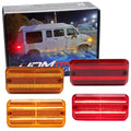iJDMTOY LED Front/Rear Side Marker Lights For GMC/Chevy 1985-1995 Van