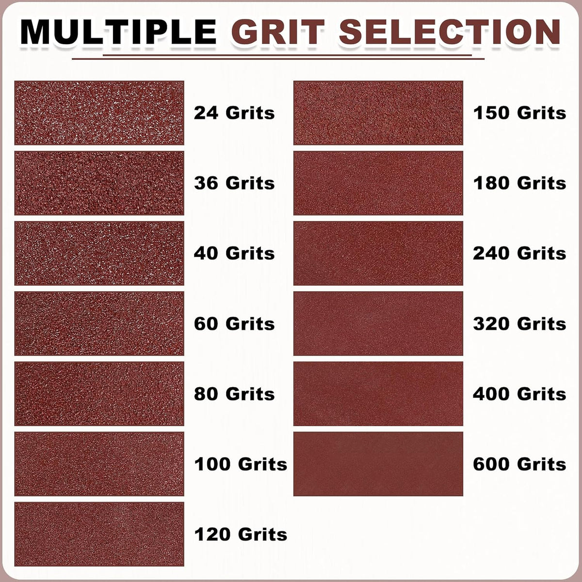 HARFINGTON 6 x 89 Inch Sanding Belts, 10 Pcs 120 Grits Aluminum Oxide