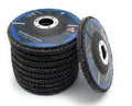 SIGNI 4" x 5/8" Premium Zirconia Flap Discs T27 10-Pack (4.5 inch T27 40#)