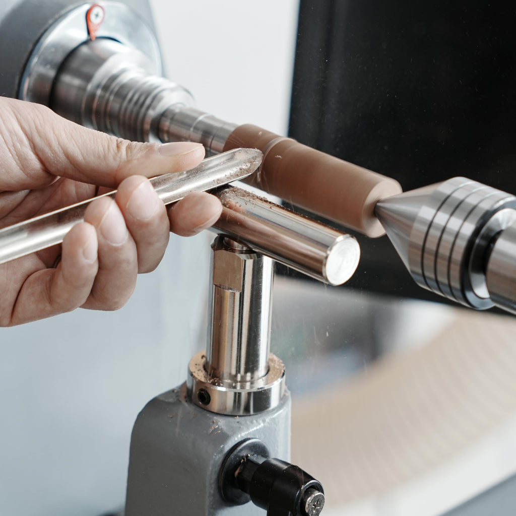 BMTURNING Tool Rest Stem 1”diameter x 4 3/4” length with M12 x 1.25, 10mm Length thread and a tool rest collar for Woodturning Lathes, Woodworking Tools.