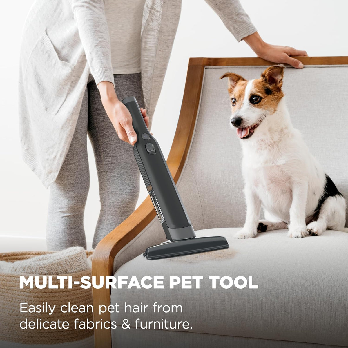 WANDVAC Cordless Hand Vac, Black, WV201BK | Lightweight at 1.4 Lbs., Powerful Suction for Pet Hair, Charging Dock