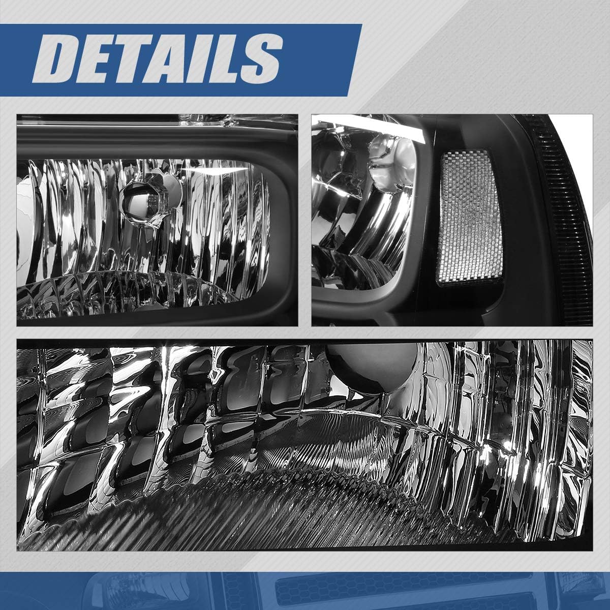 Auto Dynasty Headlights for 2005-2007 Ford F250 F350 F450 F550 Super Duty
