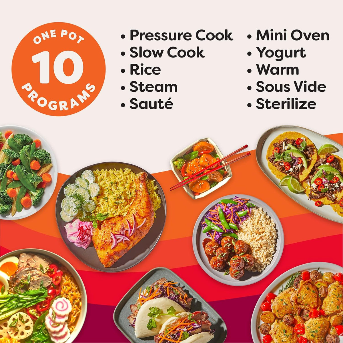 Pro (8 QT) 10-in-1 Pressure Cooker, Slow Cooker, Rice/Grain Cooker, Steamer, Sauté, Sous Vide, Yogurt Maker