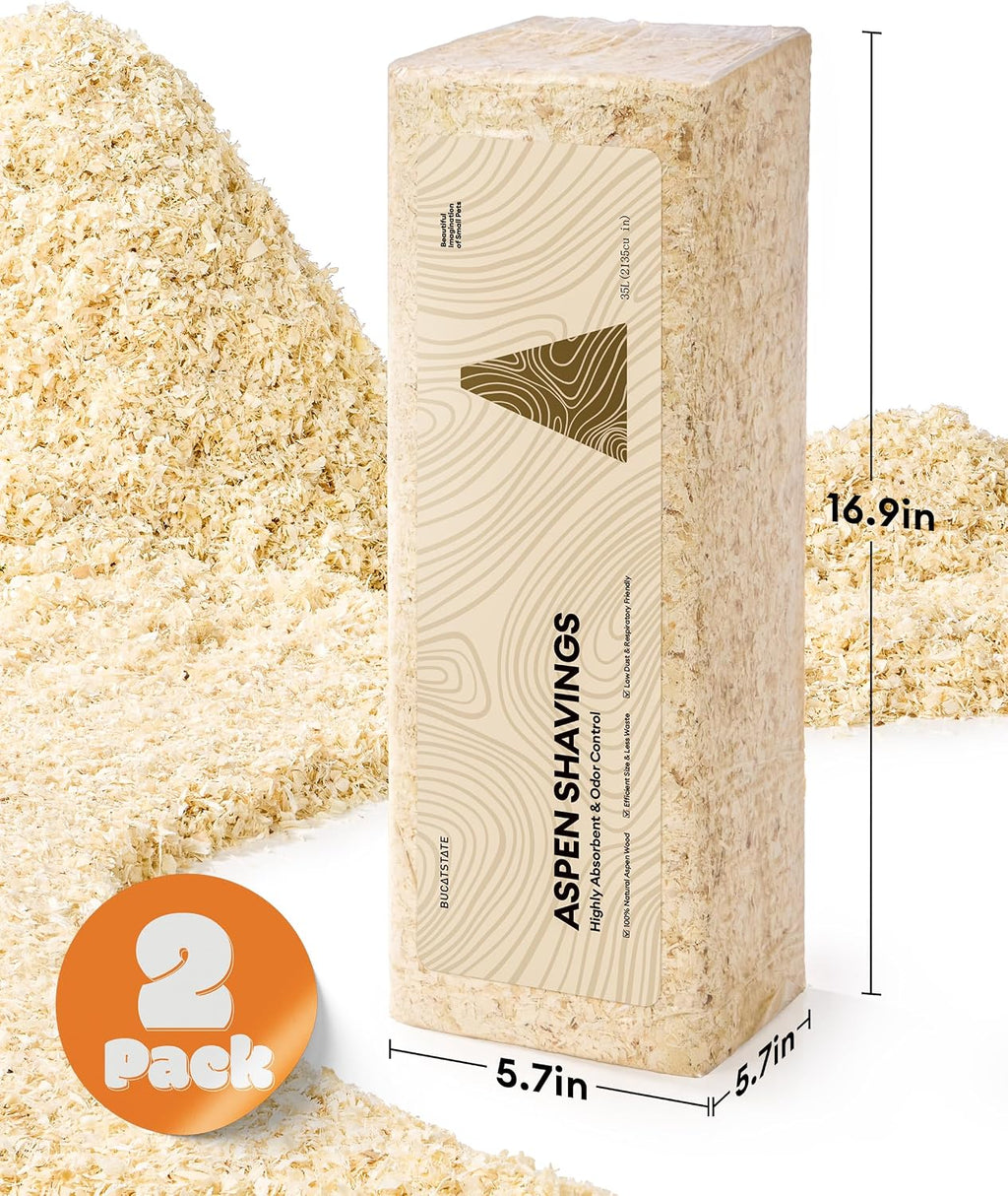 100% Natural Aspen Hamster Bedding Low Dust Odor Control