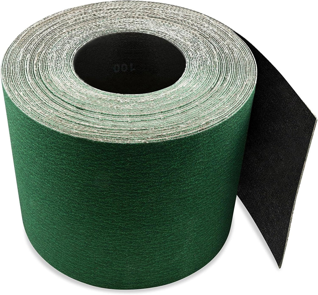 Red Label Abrasives 4 inch X 60 FT 100 Grit Zirconia Woodworking Drum Sander Roll, Cut Strips to Length