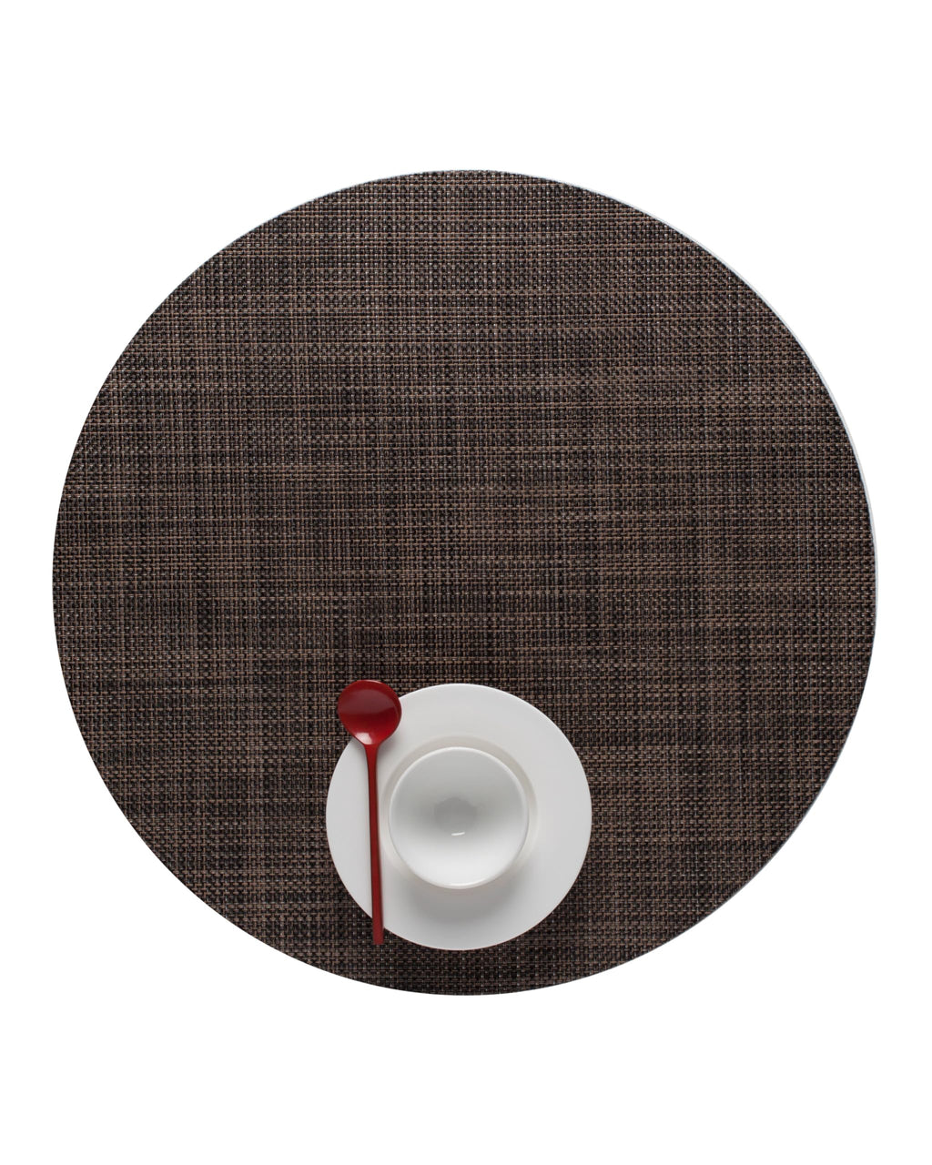 Mini Basketweave Placemats, Round Woven Placemats Set of 4
