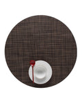 Mini Basketweave Placemats, Round Woven Placemats Set of 4