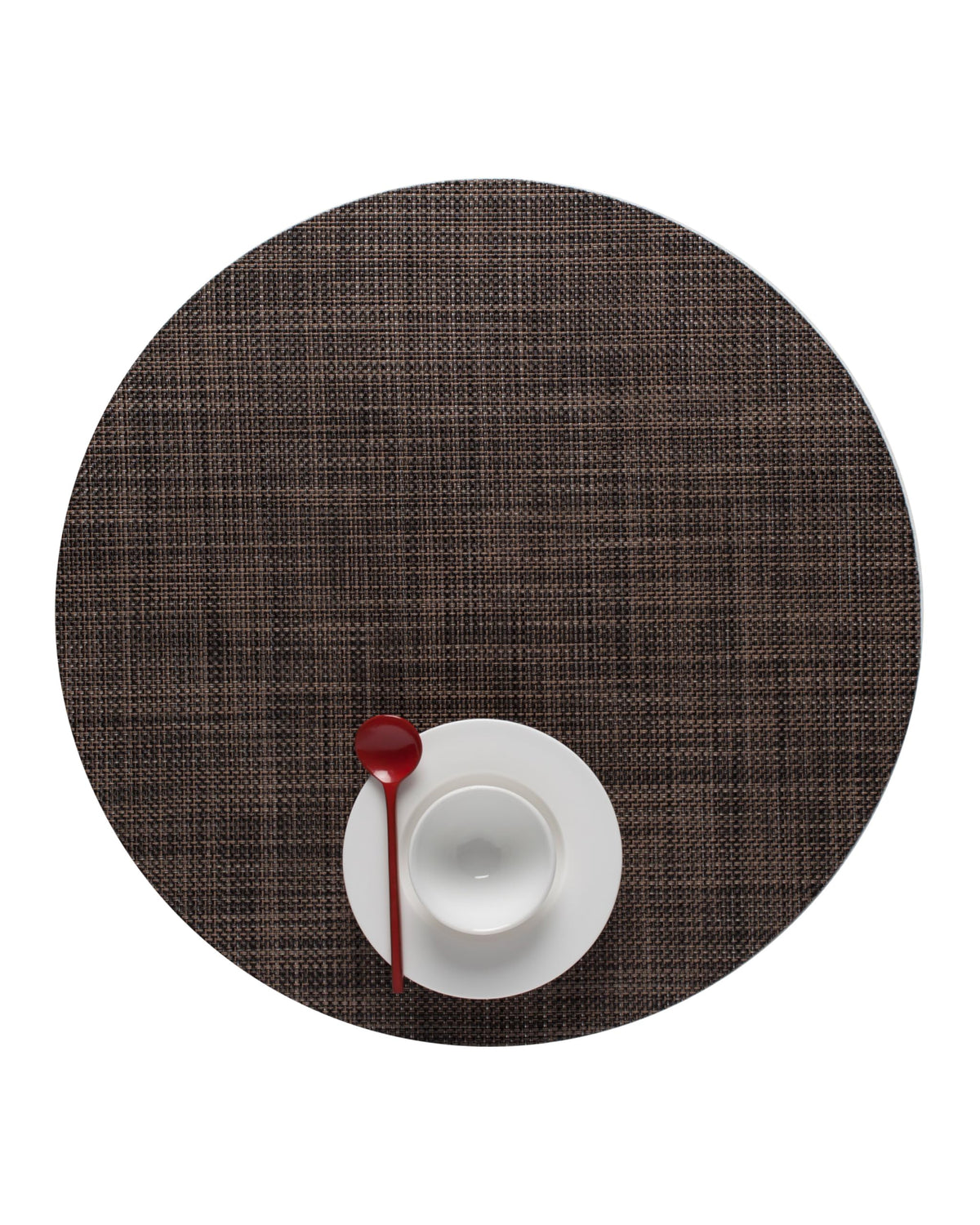 Mini Basketweave Placemats, Round Woven Placemats Set of 4