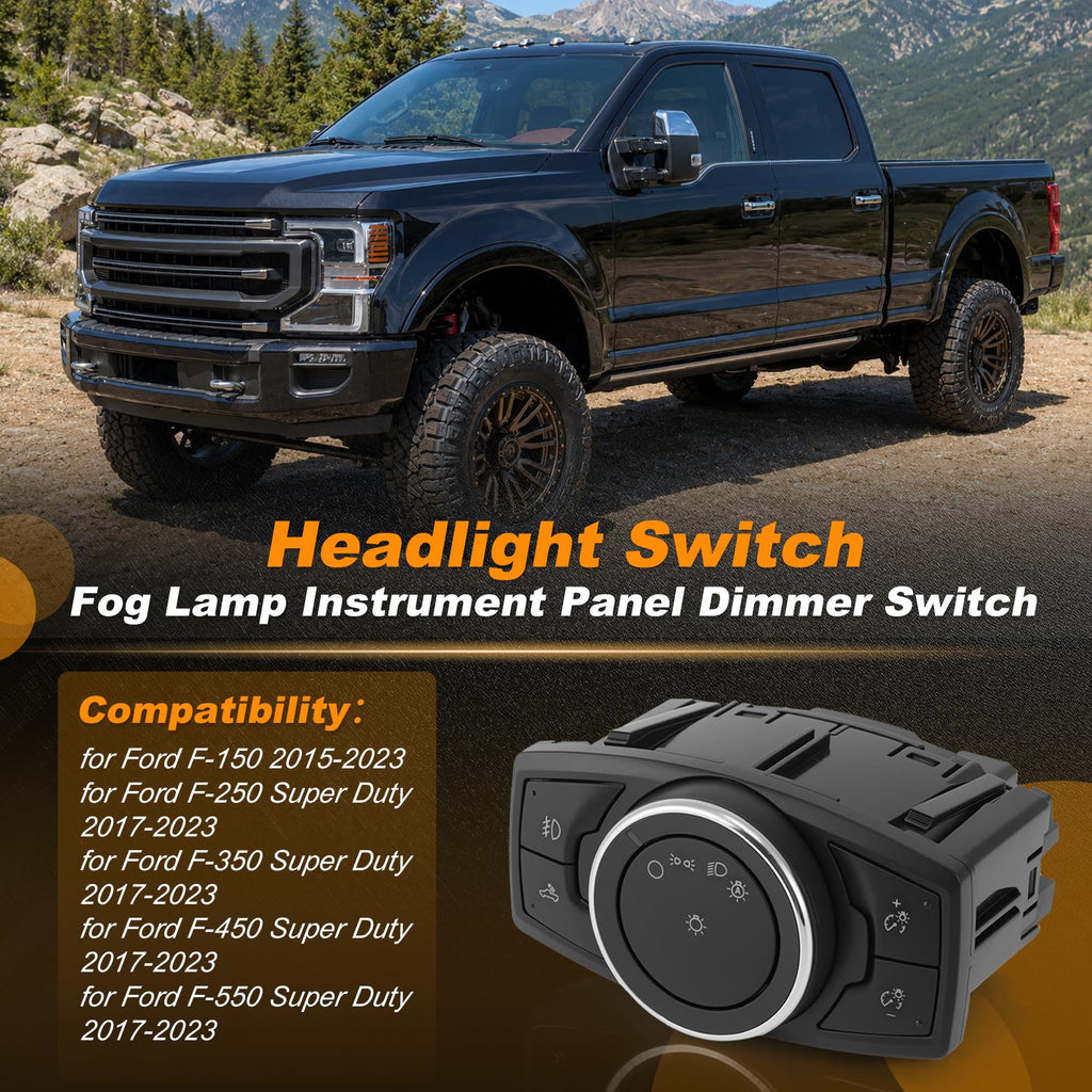 SWITCHRISE SW7421 Headlight Fog Light Switch for Ford F-150 2015-2022