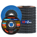 ASPRO Flap Discs 4 1/2 for Angle Grinder, Flap Discs 120 Grit, 12 Pack