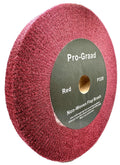 Pro-Graad Red Bench Grinder Finishing Flap Brush Wheel 10" x 1", P320 Grit